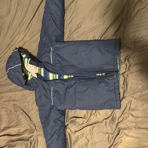 Columbia Navy Blue Hooded Jacket